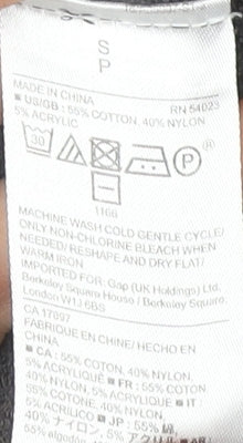 Gap Women's Grey Open Front Cardigan, Size S, Cotton Blend