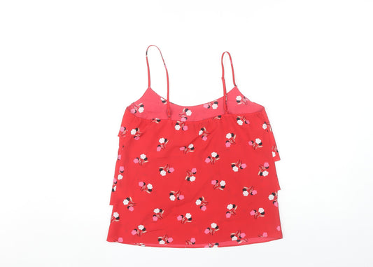 Womens UK Size 10 Oasis Red Camisole Tank