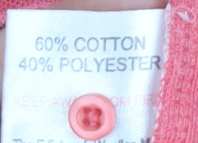 Unisex Adults UK Size L ISLE Pink Basic Polo