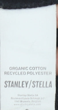 Unisex Adults UK Size M Stanley/Stella Black Pullover Hoodie