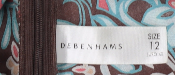 Debenhams Women's Multicoloured Geometric Skirt Size 12