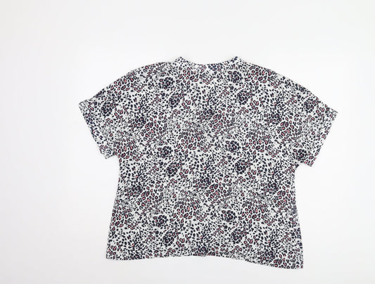 Womens UK Size 12 Marks and Spencer Multicoloured Basic Blouse