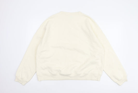Womens UK Size L NEXT Ivory Pullover Sweatshirt
