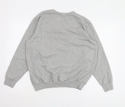 boohoo Women’s Grey Pullover Sweatshirt L