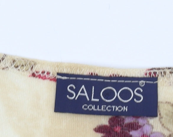 Womens UK Size L Saloos Multicoloured Tunic Blouse