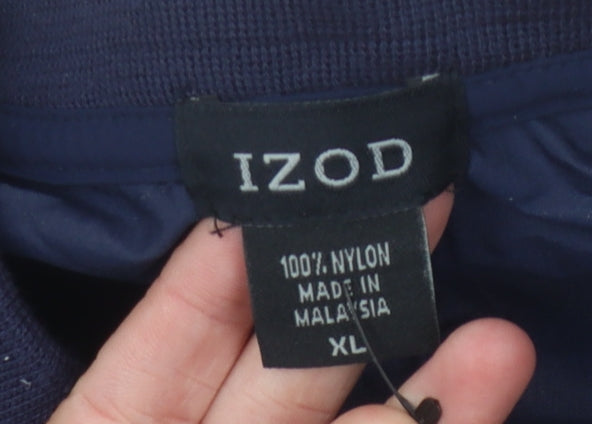 Mens UK Size XL IZOD Blue Pullover Sweatshirt