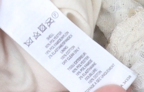 French Connection Women's Gold Sequin Dress Size 6