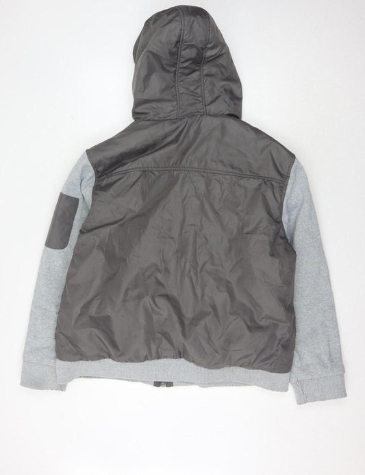 Mens UK Size 2XL Fabric Grey Puffer Jacket