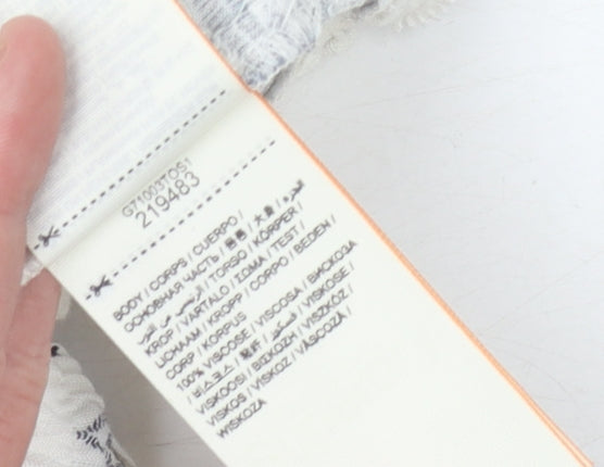 Superdry Women's White Printed Shorts with Tassels