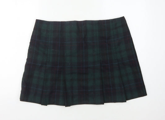GAP Women's Multicoloured Plaid Pleated Skirt Size 16