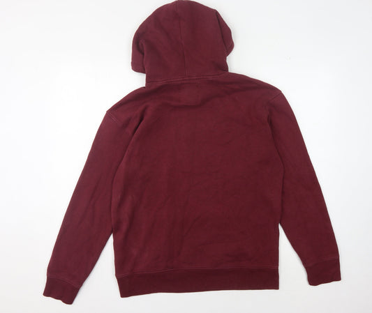 Mens UK Size S Hollister Red Pullover Hoodie