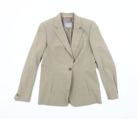 Womens UK Size 10 Per Una Regular Beige Blazer