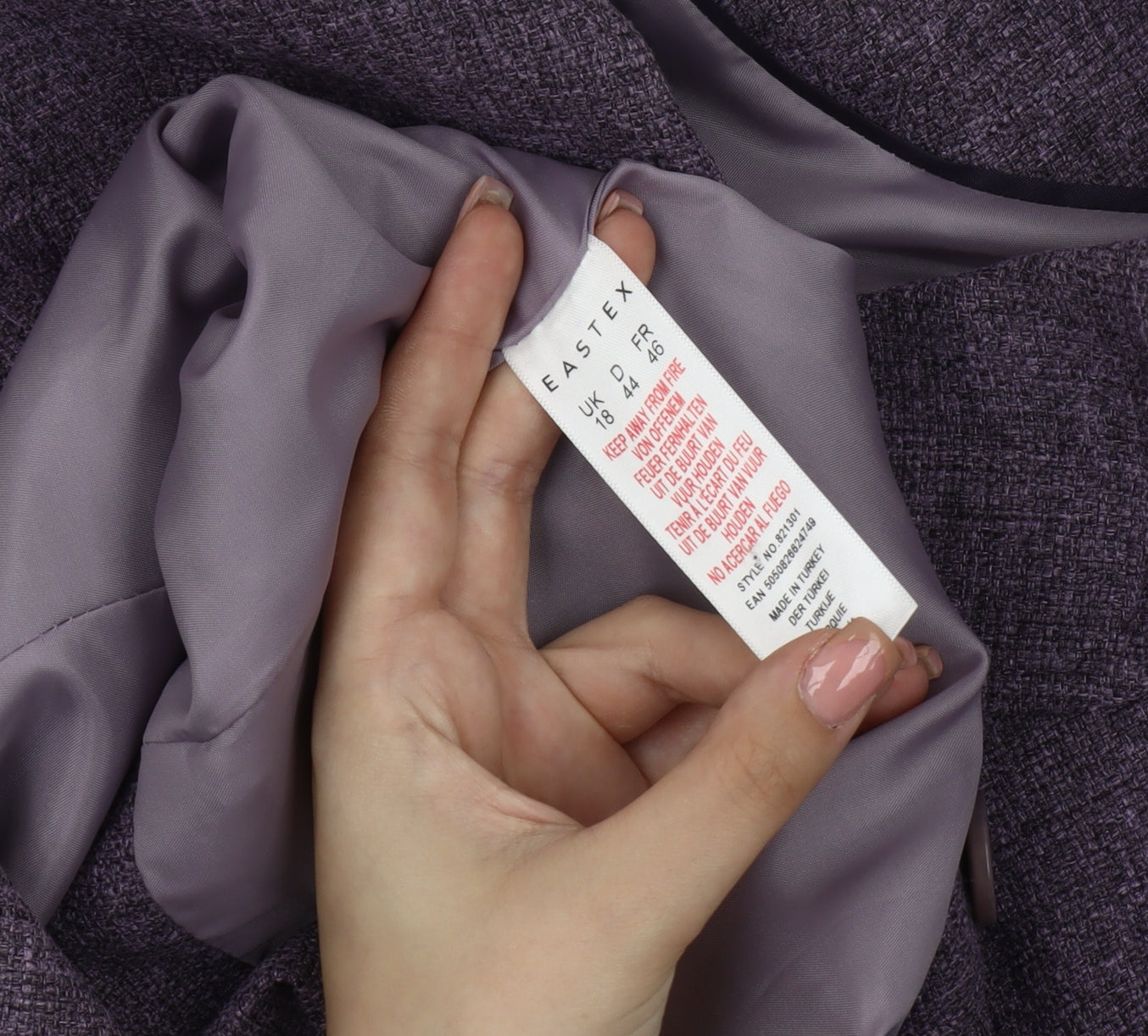 Eastex Women's Purple Blazer - Size 18