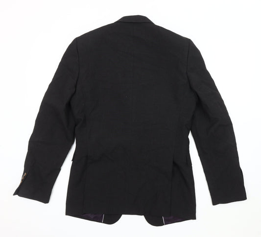 Mens UK Size 36 Fellini Regular Black Suit Jacket