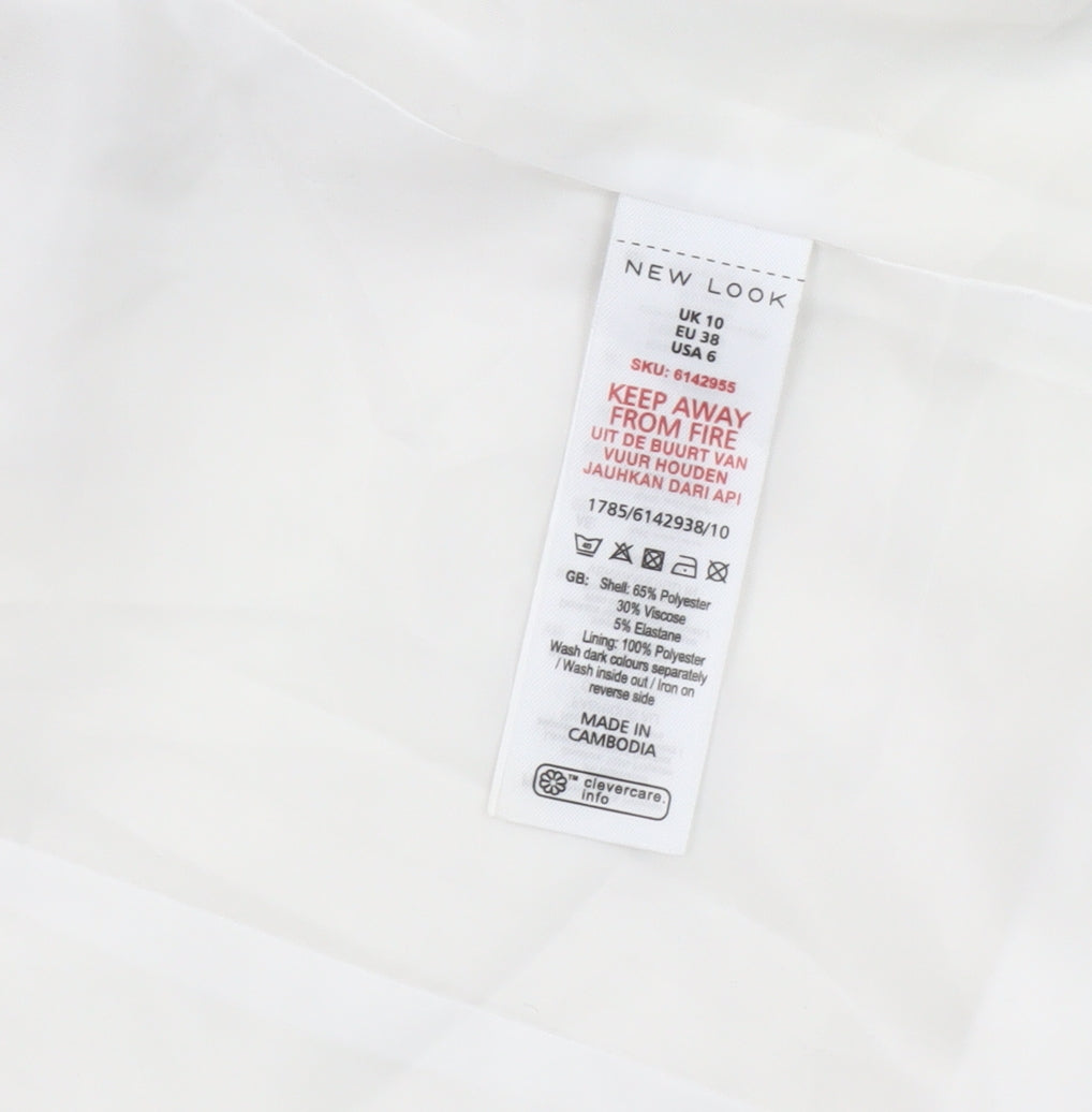 New Look Women's White Blazer Size 10