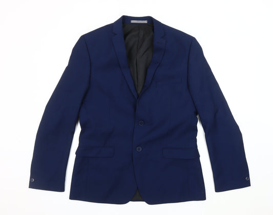 Additional front view of Red Herring Men's Blue Regular Fit Blazer Jacket 40R