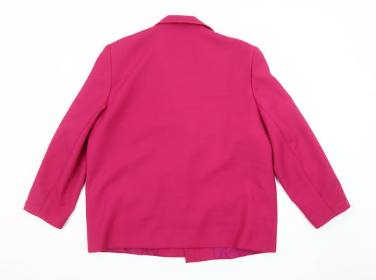 Classic Woman Pink Blazer, Women, Size 20, Lined