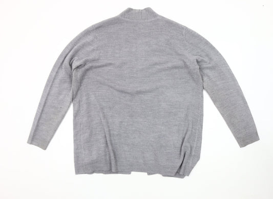 Womens UK Size 18 Maine New England Grey Cardigan Jumper