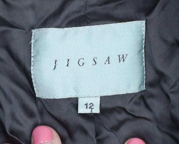 Jigsaw Women's Black Linen Blazer, Size 12