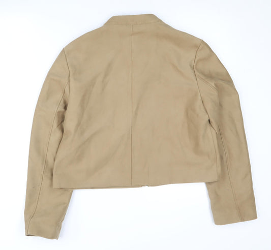 Marks & Spencer Women's Beige Motorcycle Jacket Size 12
