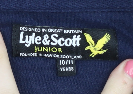 Lyle & Scott Boys Blue Full Zip Hoodie Size 10-11 Years