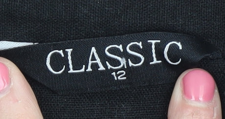 Womens UK Size 12 Classic Black Blazer