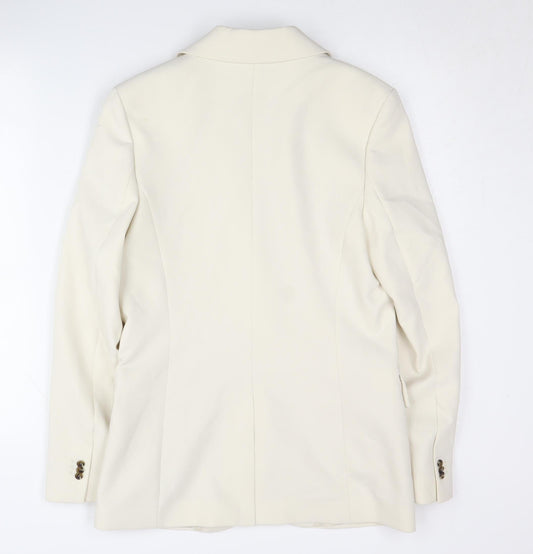 Marks and Spencer Women's Ivory Blazer, Size 6, Business