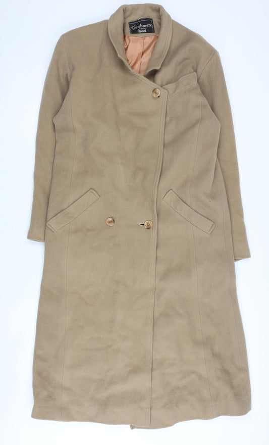 Womens UK Size 10 Wallis Beige Overcoat