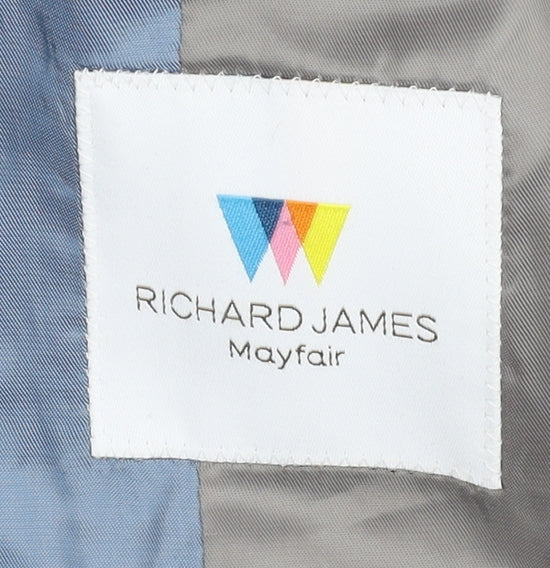 Mens UK Size 40 Richard James Regular Grey Suit Jacket