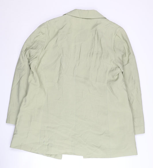 Next Women's Green Blazer, Size 16, Lined, Long Sleeve