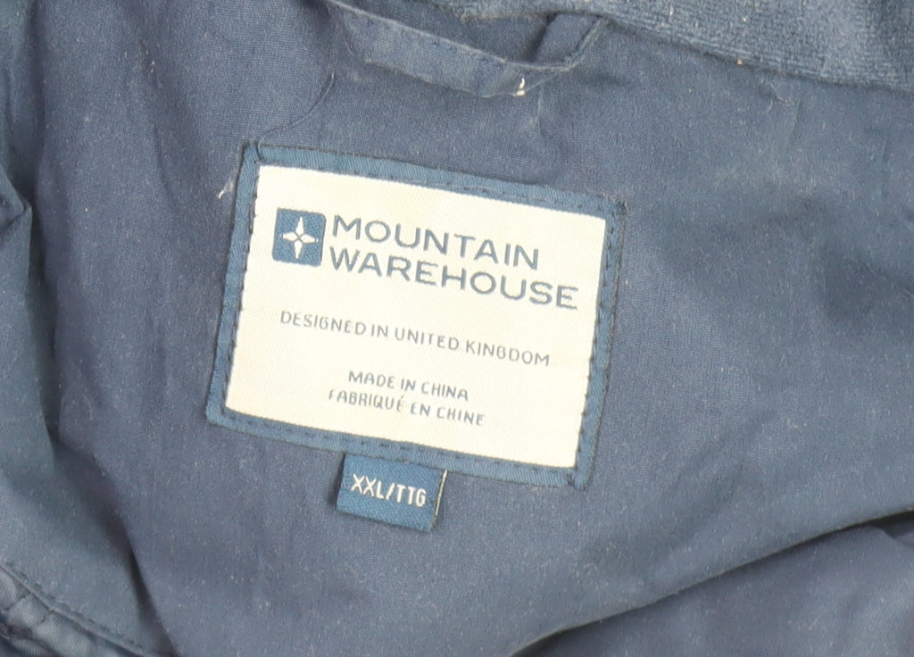 Mens UK Size 2XL Mountain Warehouse Blue Parka Coat