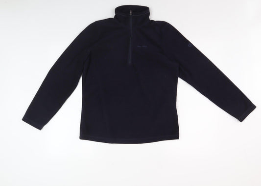 Womens UK Size 10 Craghoppers Black 1/4 Zip Sweatshirt
