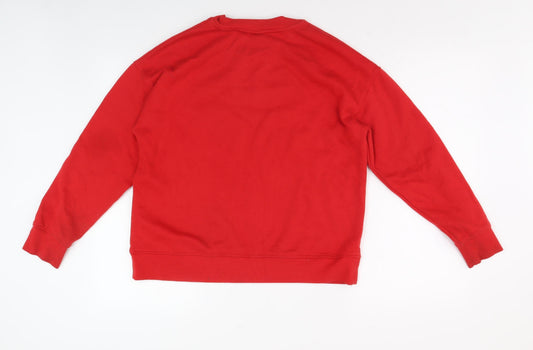 Womens UK Size S Disney Red Pullover Sweatshirt