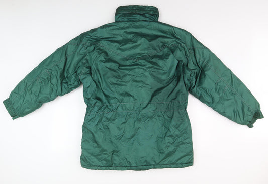Mens UK Size S SKI STREET Green Puffer Jacket