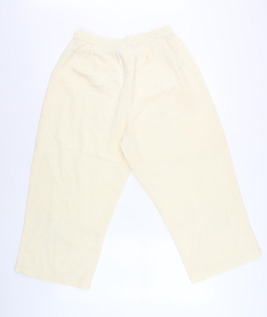 Roman Originals Women's Ivory Embroidered Trousers