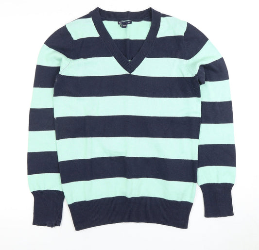 Gap Men's Multicoloured M Striped V-Neck Pullover