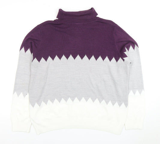 Womens UK Size 16 Marks and Spencer Purple Jumper Jumper