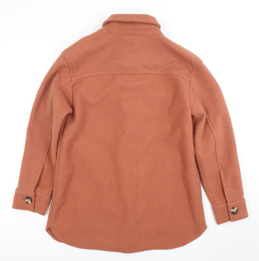 Fat Face Women's Brown Wool Jacket, Size 10, Casual Autumn/Winter