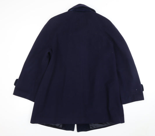 Womens UK Size 12 Eastex Blue Basic Coat