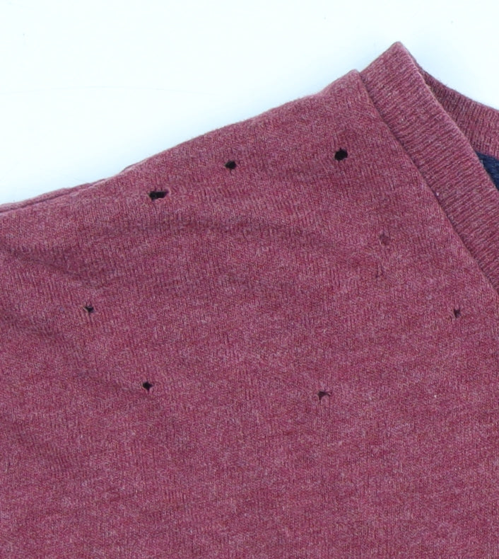 Superdry Men's Red S Cotton T-Shirt Crew Neck