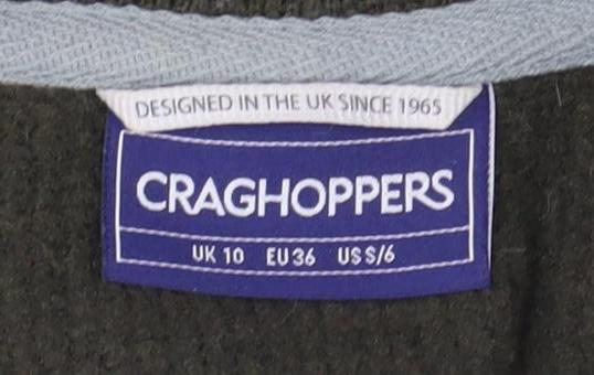 Womens UK Size 10 Craghoppers Green Henley Sweatshirt
