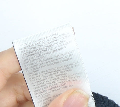 Superdry Women's Blue Full Zip Sweatshirt, Size 8, Casual