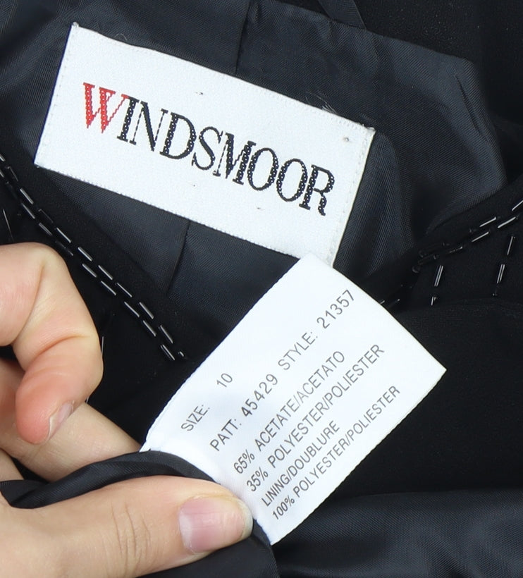 Windsmoor Women's Black Suit Jacket Size 10