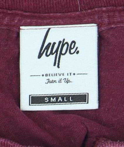 Mens UK Size S Hype Red T-Shirt