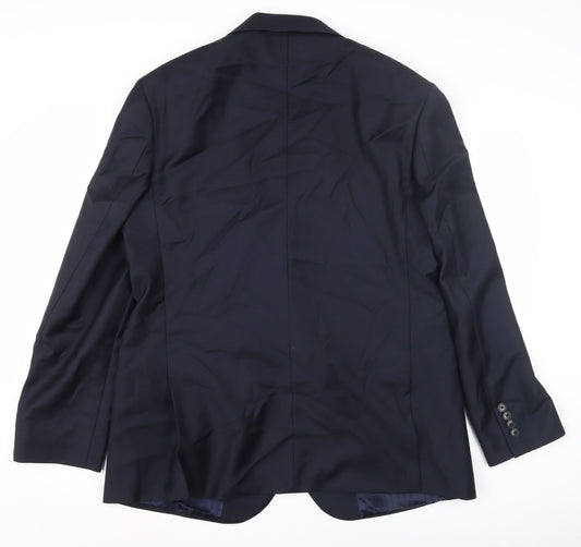 Jaeger Men's Blue Blazer, 44 Chest, Classic Style