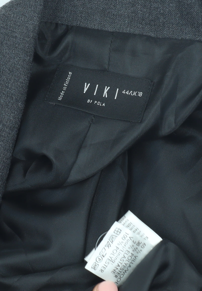 Womens UK Size 18 No Data Grey Basic Jacket