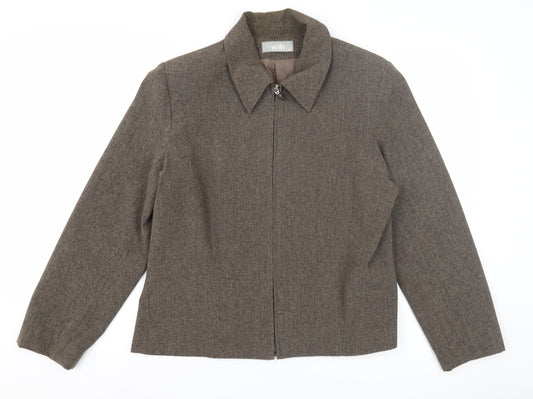 Womens UK Size 16 Wallis Brown Basic Jacket