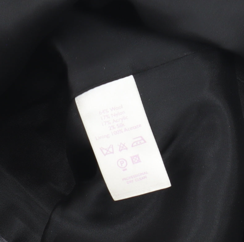 Autonomy Women's Black Wool Blend Coat Size 12