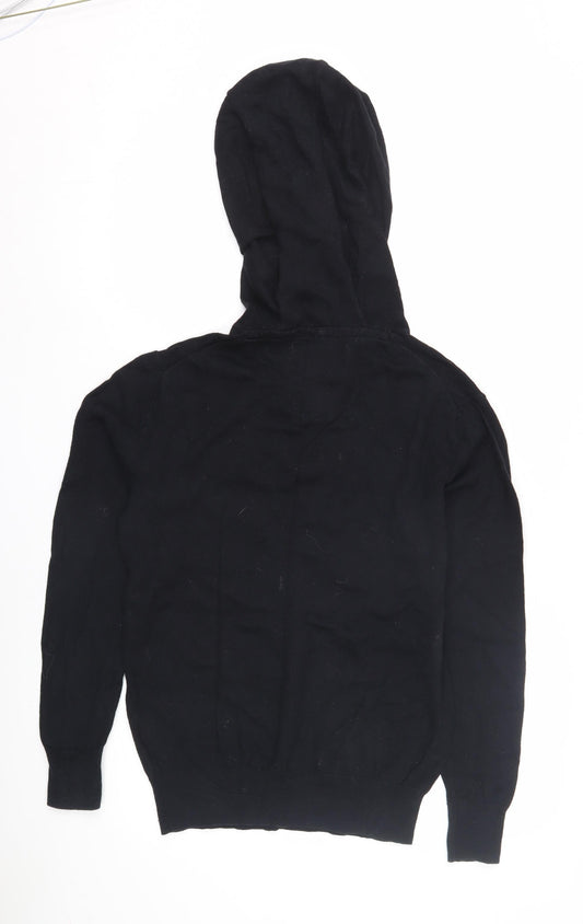 Unisex Adults UK Size M Superdry Black Pullover Jumper