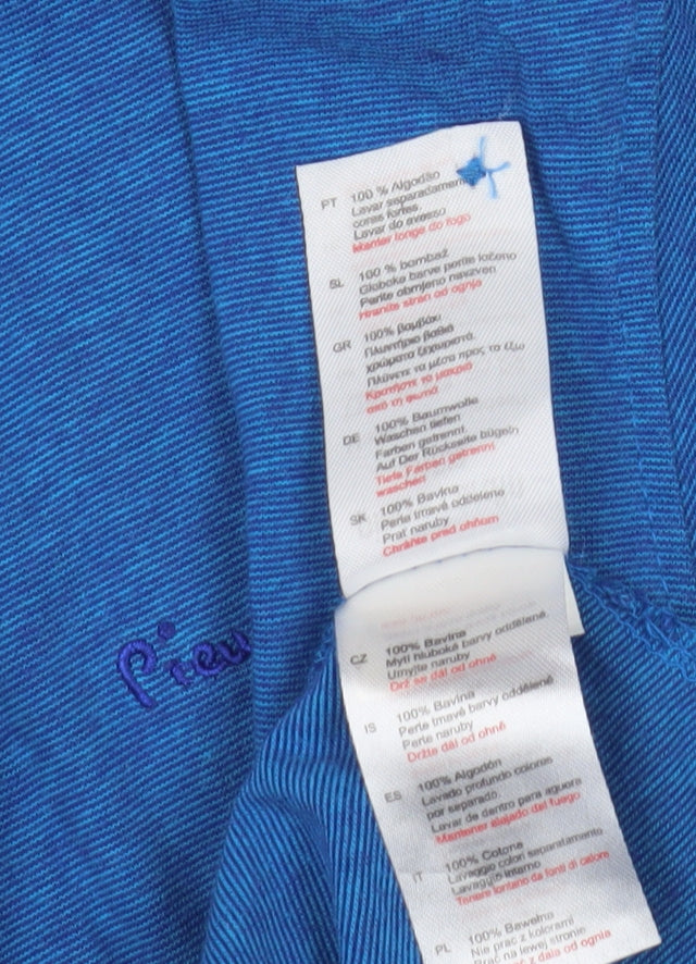 Pierre Cardin Men's Blue Regular Fit Polo, M